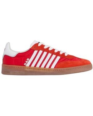 DSquared² Lace-Up Low Top Sneakers - Rot