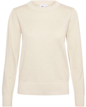Saint Tropez Truien & Vesten ,Wit ,Glimmende Pullover Ice