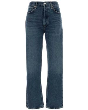 Agolde 90'S Pinch Waist High Rise Straight - Blauw