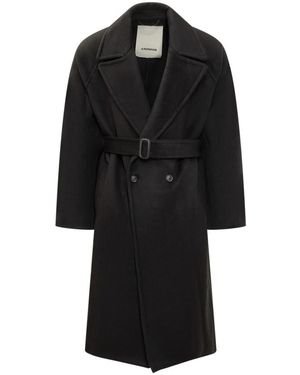 A PAPER KID Belted Coats - Negro