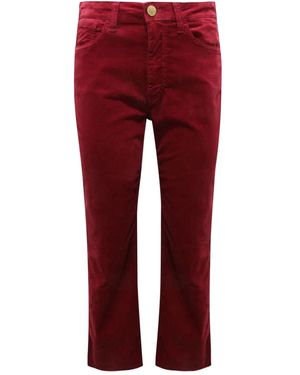 Mason's Straight Trousers - Red