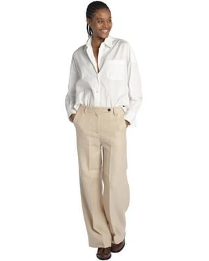Massimo Alba Wide Trousers - White