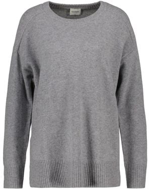 Closed Rundhals-Strickware - Grau