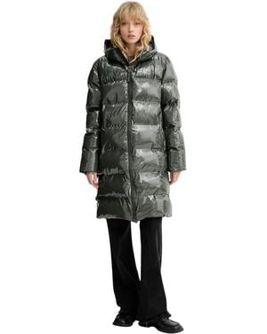Rains Alta Quilted Padded Coat - Groen