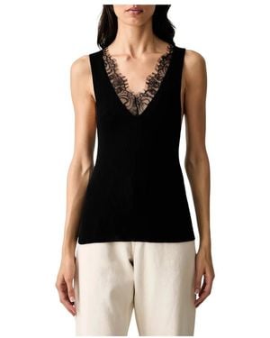 Pinko Sleeveless Tops - Negro