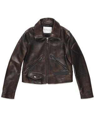 Philippe Model Leather Jackets - Black