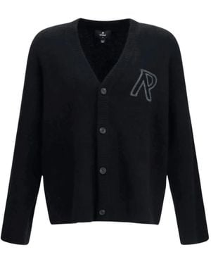 Represent Truien & Vesten ,Zwart ,Logo Cardigan - Blauw