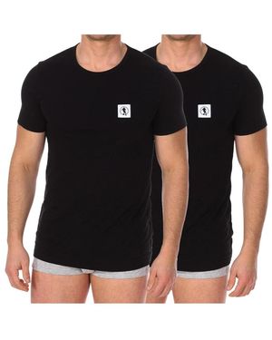 Bikkembergs Tops ,Zwart ,Katoen Essential T-Shirt Met Korte Mouwen