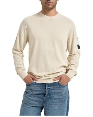 C.P. Company Round-Neck Knitwear - Natural