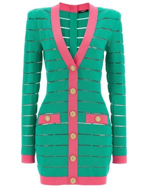 Balmain Knitted Dresses - Green
