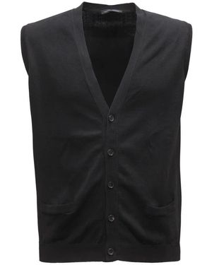 Roberto Collina Vests - Black