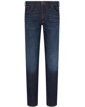 Emporio Armani Slim-Fit Jeans - Azul