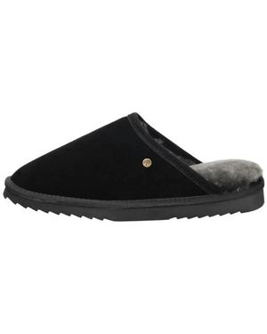 Warmbat Schoenen ,Zwart ,Wol Classic Pantoffels Open