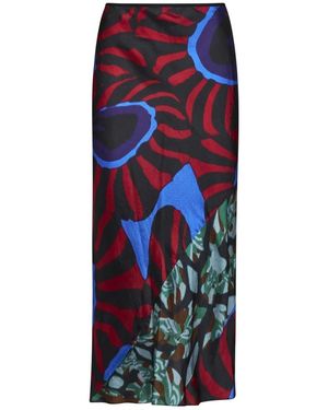 Dries Van Noten Midi Skirts - Blue