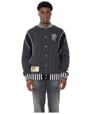 PDF Doc 2 Pinstripe Oversize Jacket - Zwart