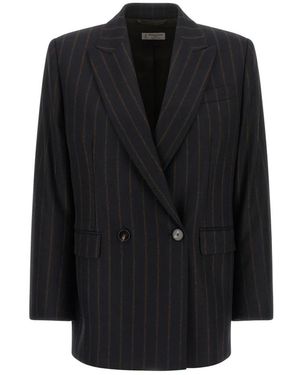 Alberto Biani Jassen ,Blauw ,Wol Formele Blazers - Zwart
