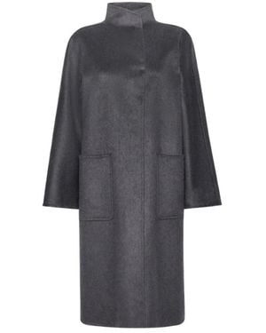 Max Mara Jassen ,Grijs ,Kasjmier Lilia Midi Cardigan Jas