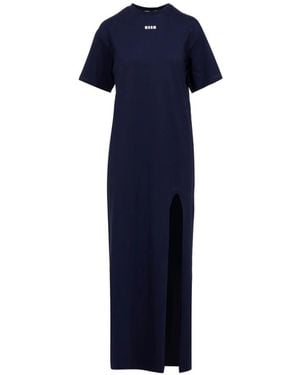 MSGM Maxi Dresses - Blu