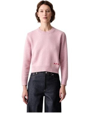 A.P.C. Round-Neck Strickwaren - Rot