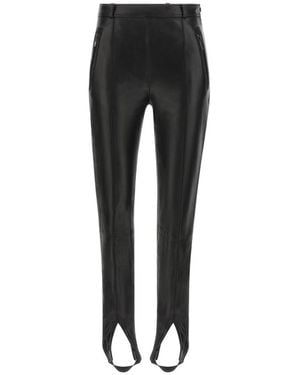 Balmain Lammlederhose Mit Steg - Schwarz