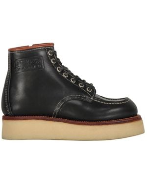 KENZO Lace-Up Boots - Black