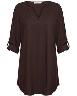 Cream Tunics - Brown