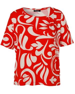 FRAPP Top Korte Mouw 2652475 - Rood