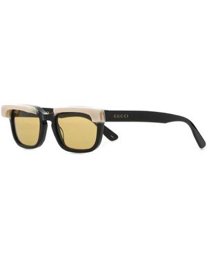 Gucci Moderne Vierkante Zonnebril - Zwart
