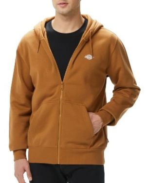 Dickies Hoodies & Sweatvesten ,Bruin ,Katoen Summerdale Zip Through Hoodie