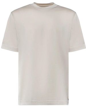 Eleventy T-Shirt Met Ronde Hals - Wit
