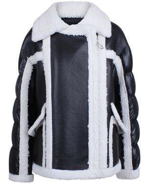 Essentiel Antwerp Ifie Shearling Puffer Jacket - Zwart