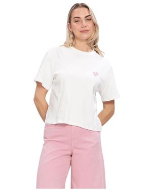 Another Label Tops ,Wit ,Denim Algina La Corse T-Shirt - Roze