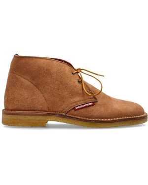 DSquared² Wildleder Schnürschuhe - Braun
