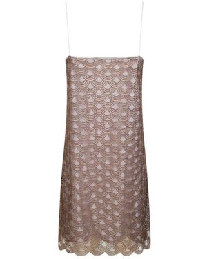 ROTATE BIRGER CHRISTENSEN Short Dresses - Marrón