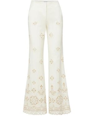 Veronica Beard Wide Trousers - White