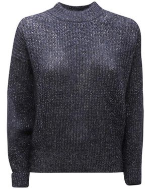 D.exterior Round-Neck Knitwear - Blue