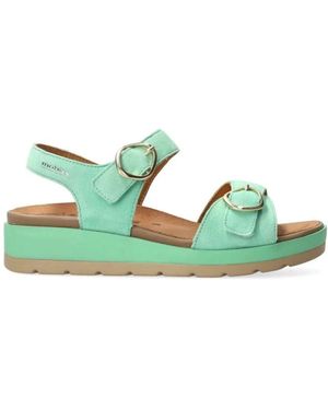 Mephisto Flat Sandals - Vert