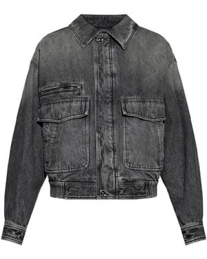 Versace Denim Jackets - Grey