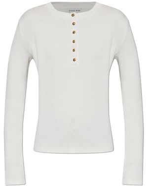 Anine Bing Long Sleeve Tops - Bianco