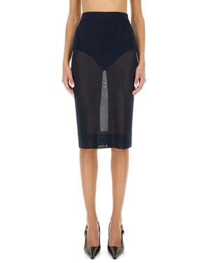 Saint Laurent Midi Skirts - Blue