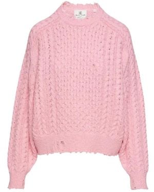 Denimist Round-Neck Knitwear - Rosa