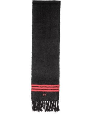 Y-3 Stripes Scarf - Schwarz