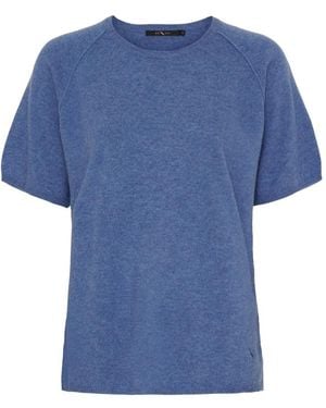 Btfcph Kaschmir & Merino T-Shirt - Blau