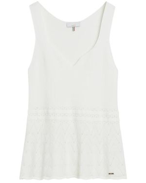 Cinque Sleeveless Tops - Bianco