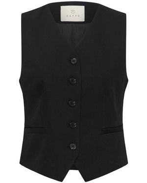 Kaffe Vests - Negro