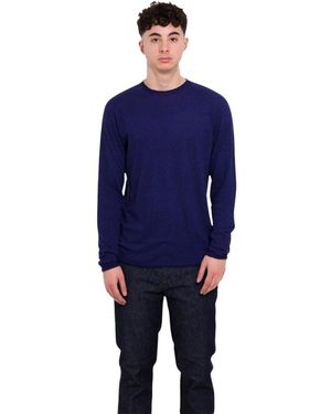 120% Lino Round-Neck Truien - Blauw