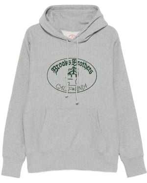 Brain Dead California Logo Hoodie - Grau