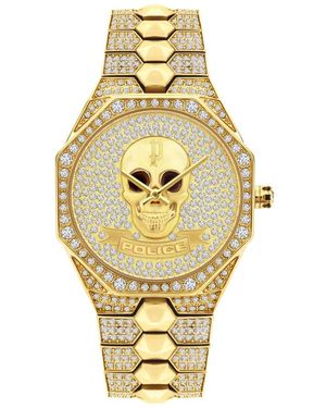 Police Gouden Stalen Quartz Dameshorloge - Metallic