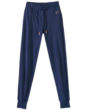 Paul Smith Broeken ,Blauw ,Katoen Pantaloni Felpa Cuore Swirl