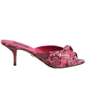 Dolce & Gabbana Heeled Mules - Red